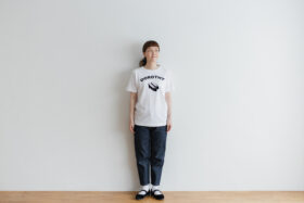 DOROTHY T-SHIRT white×black 1