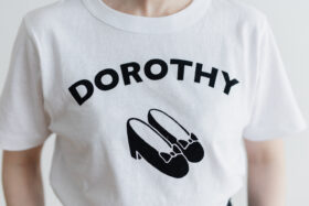 DOROTHY T-SHIRT white×black 6