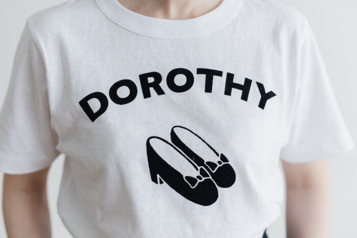 DOROTHY T-SHIRT white×black 6