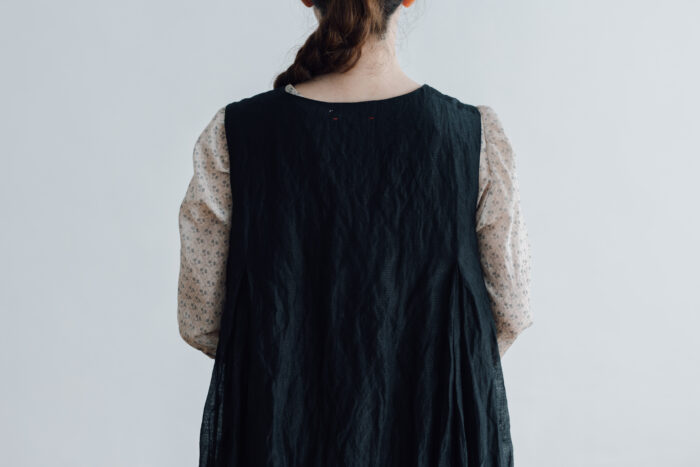 STEEL LINEN PULLOVER DRESS black 5