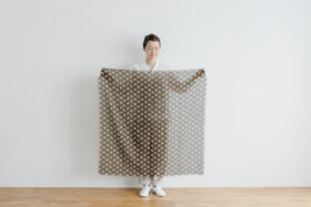 C/F/P GAUZE SHAWL brown 5