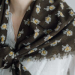 C/F/P GAUZE SHAWL brown