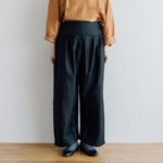 Wide Belt Tuck Pants