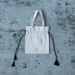 Embroidery Drawstring Bag L.gray