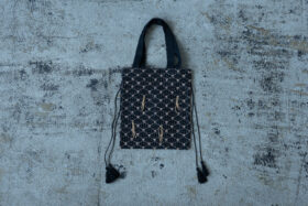 Embroidery Drawstring Bag black 4