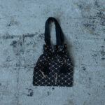 Embroidery Drawstring Bag black