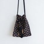 Embroidery Shoulder Bag black