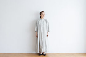 予約 R069  PUFFED SLEEVE ONE PIECE  mint gray 1