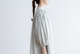 予約 R069  PUFFED SLEEVE ONE PIECE  mint gray 3