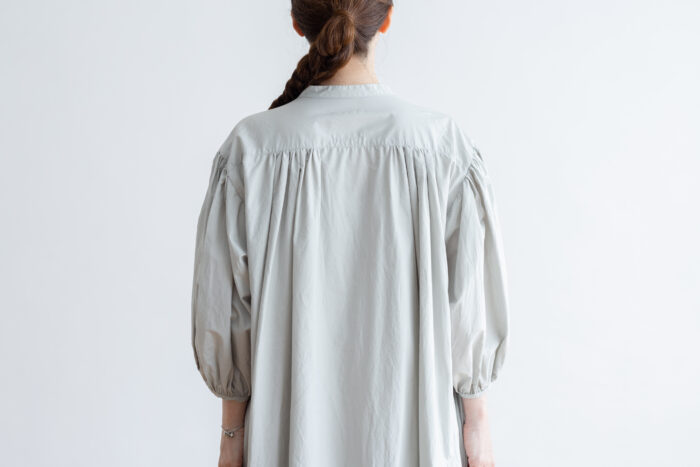 予約 R069  PUFFED SLEEVE ONE PIECE  mint gray 4