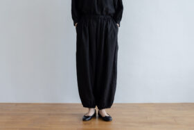 R082 HAREM PANTS black 1