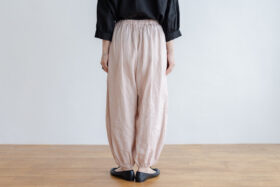 R082 HAREM PANTS grayish pink 3