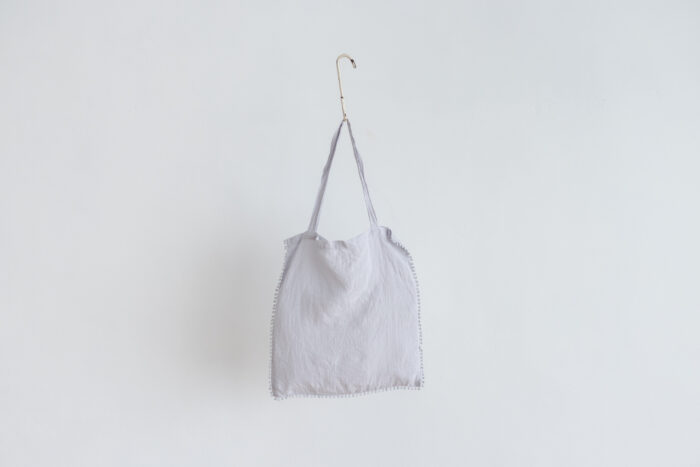 予約 R076 BONBON RACE TOTE BAG  silver gray 1