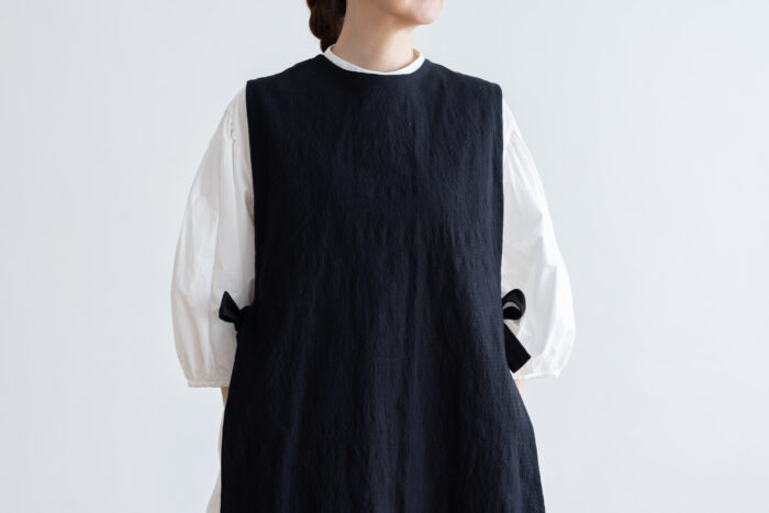 予約 R071  2WAY LONG GILET  black 2