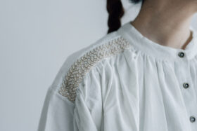 Embroidery Long Blouse B.white 5