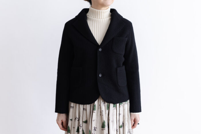 WOOL FELT KNIT JAKET 1