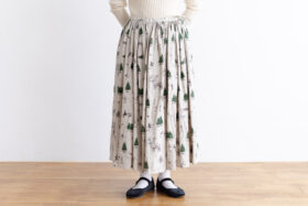 WEEKEND HILL GATHER SKIRT natural 1