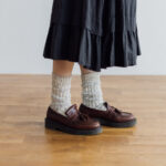 ガラ紡 SOCKS heather gray