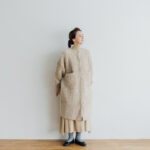 KNIT BOA COAT beige