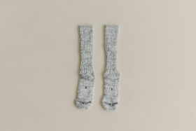 ガラ紡 SOCKS heather gray 1