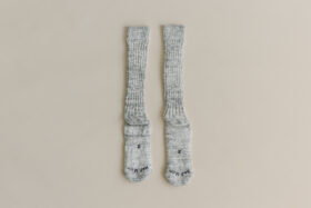 ガラ紡 SOCKS heather gray 2