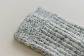 ガラ紡 SOCKS heather gray 3