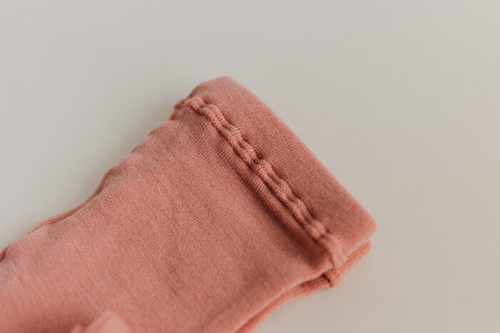 WOOL-rib leggings  coral 2