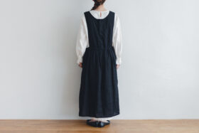 LINEN AMISH ONE PIECE black 3