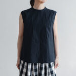 予約 R088  SLEEVELLESS BLOUSE black