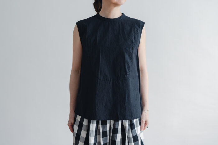 予約 R088  SLEEVELLESS BLOUSE black 1