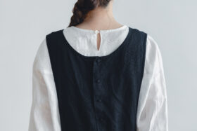 LINEN AMISH ONE PIECE black 5