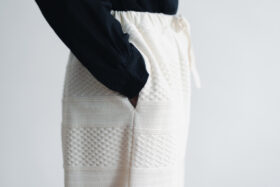 予約 R109  CABLE TAPERED PANTS ivory 4