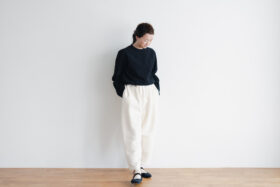 予約 R109  CABLE TAPERED PANTS ivory 5