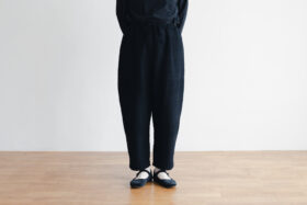 予約 R109  CABLE JQ TAPERED PANTS black 1