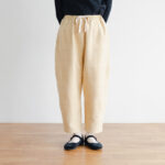 予約 R109  CABLE JQ TAPERED PANTS custard