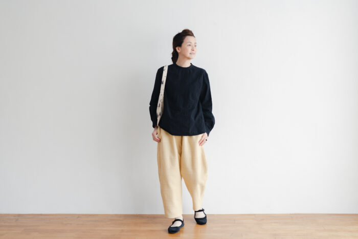 予約 R109  CABLE JQ TAPERED PANTS custard 6