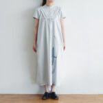 Ecru et pousse 限定 moon flower ワンピース light gray