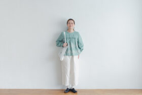 Ecru et pousse 限定 odyssey ブラウス green 6