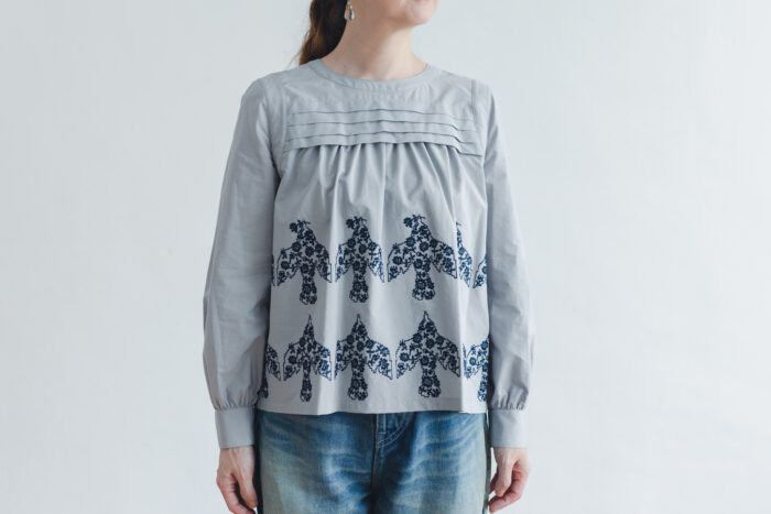 Ecru et pousse 限定 odyssey ブラウス gray 1
