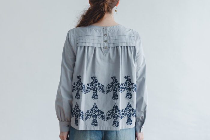 Ecru et pousse 限定 odyssey ブラウス gray 3