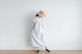 Ecru et pousse 限定 moon flower ワンピース light gray 6