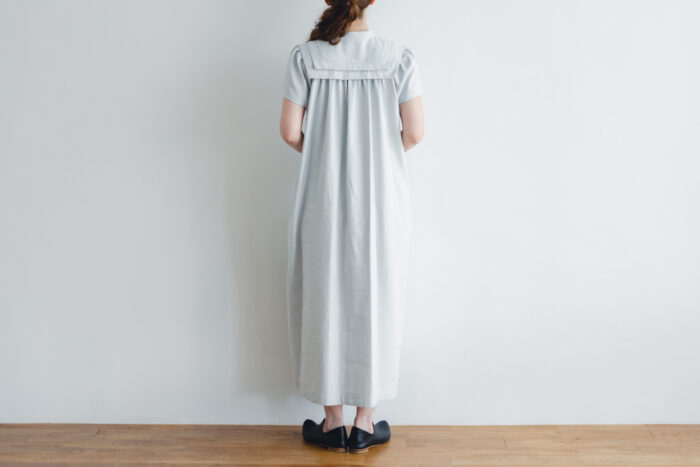 Ecru et pousse 限定 moon flower ワンピース light gray 3