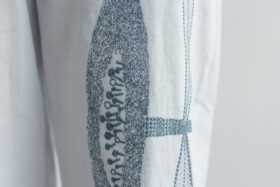 Ecru et pousse 限定 moon flower パンツ light gray 6