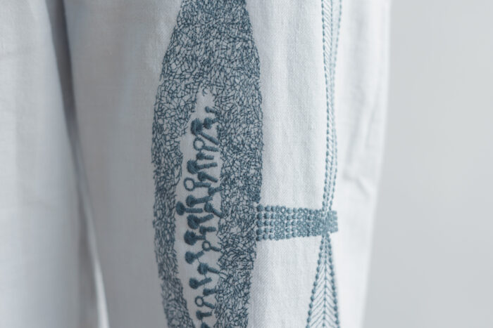 Ecru et pousse 限定 moon flower パンツ light gray 6