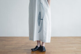Ecru et pousse 限定 moon flower ワンピース light gray 4