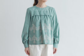 Ecru et pousse 限定 odyssey ブラウス green 1