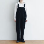 予約 R127 Corduroy OVERALL black 10月初-10月中