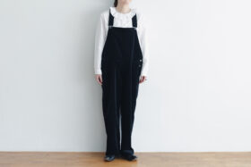 予約 R127 Corduroy OVERALL black 10月初-10月中 1