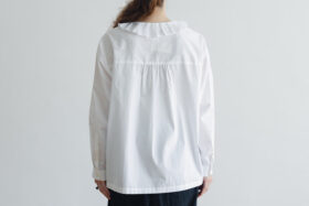 G767 RANDOM TUCK COLLAR BLOUSE white 3