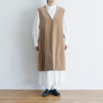 予約 G781 O’KEEFE LONG VEST mocha beige 11月初-11月中